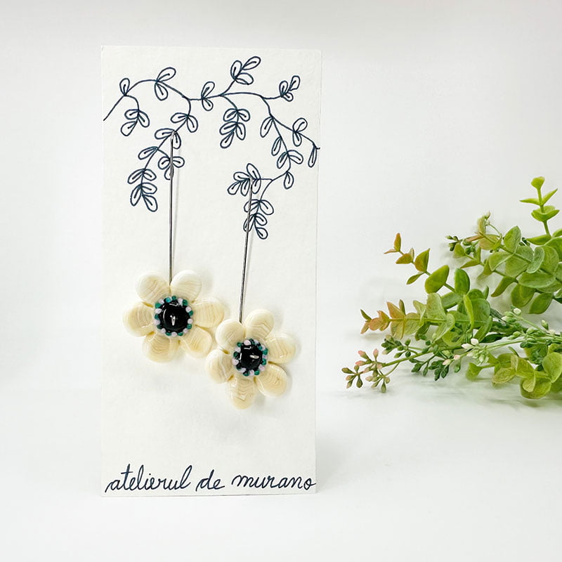 cercei murano anemone