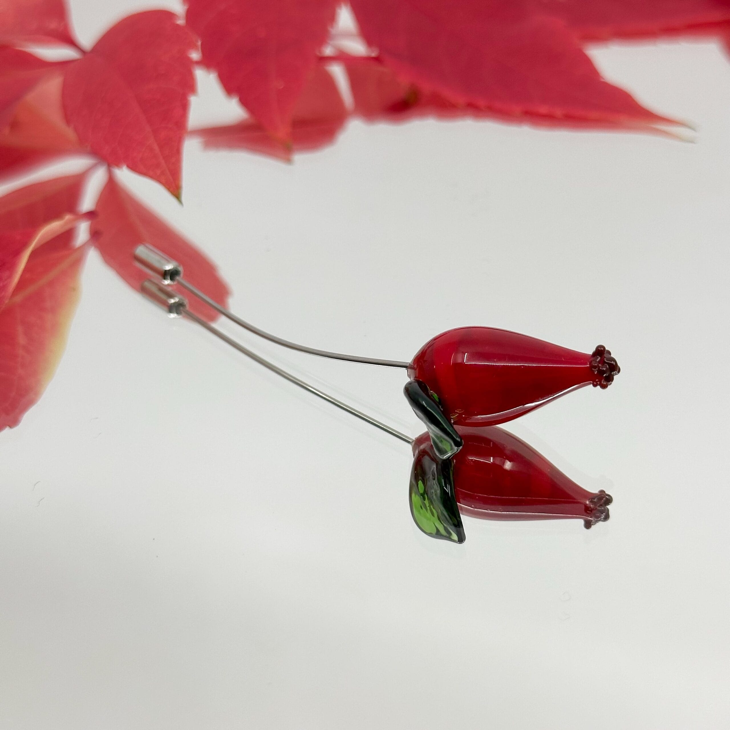 Brosă Murano Wild Rose