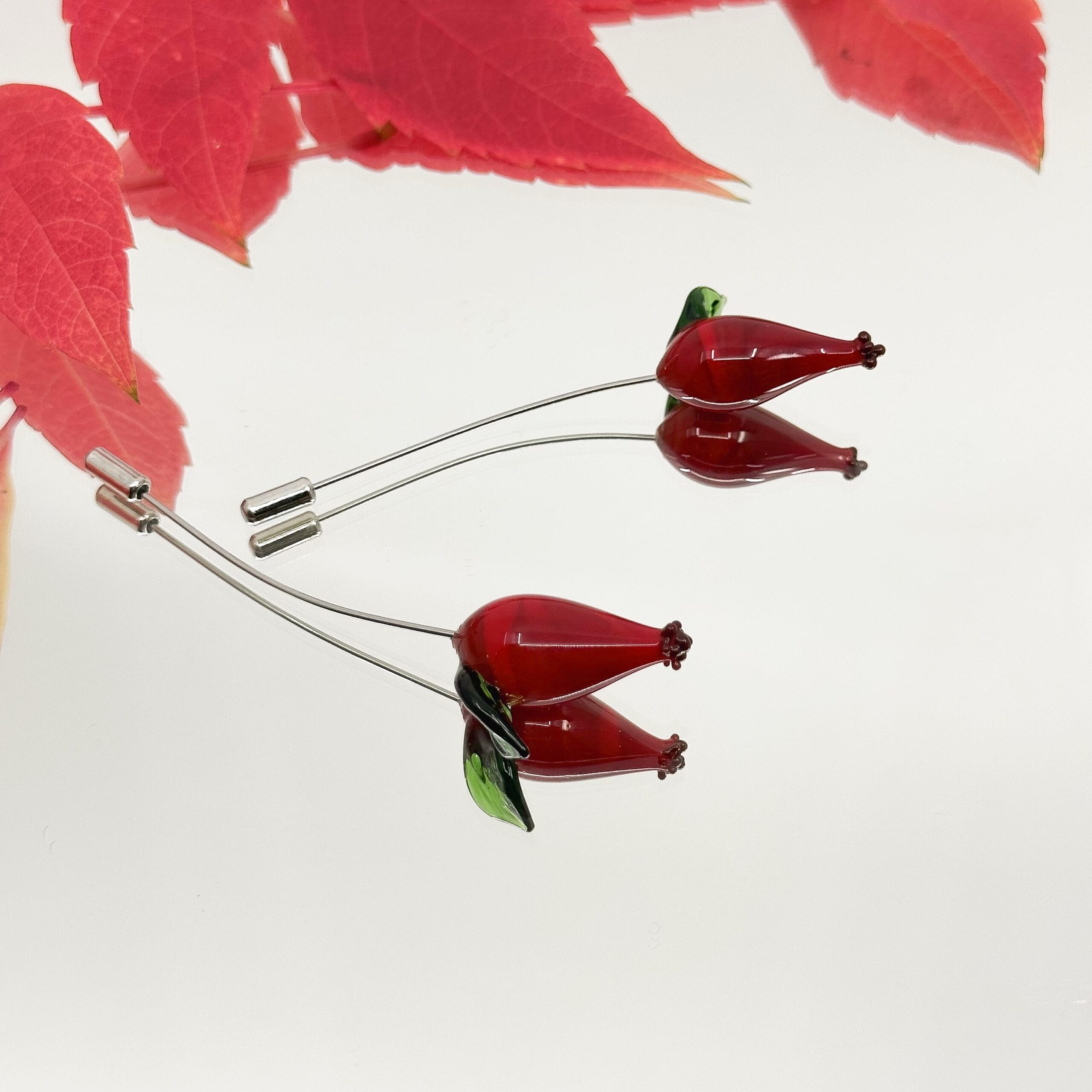 Brosă Murano Wild Rose - imagine 2