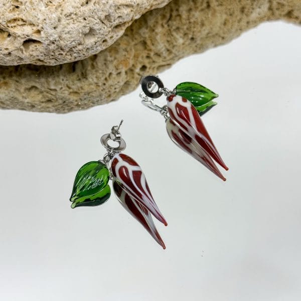 Cercei Murano Safari Flowers II - imagine 2