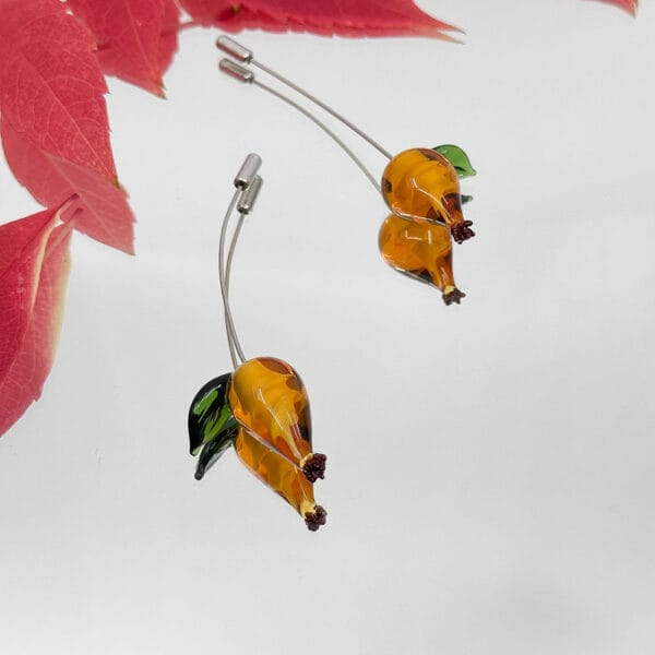Broșă Murano Wild Rose – Amber