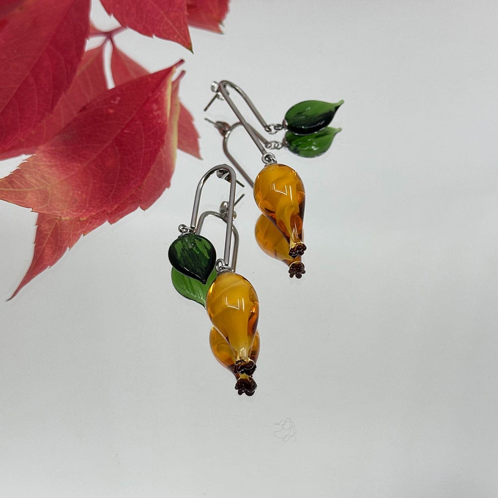 Cercei Murano Wild Rose - Amber - imagine 2