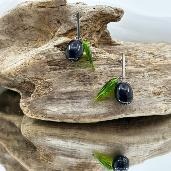 Cercei Murano Black Olives