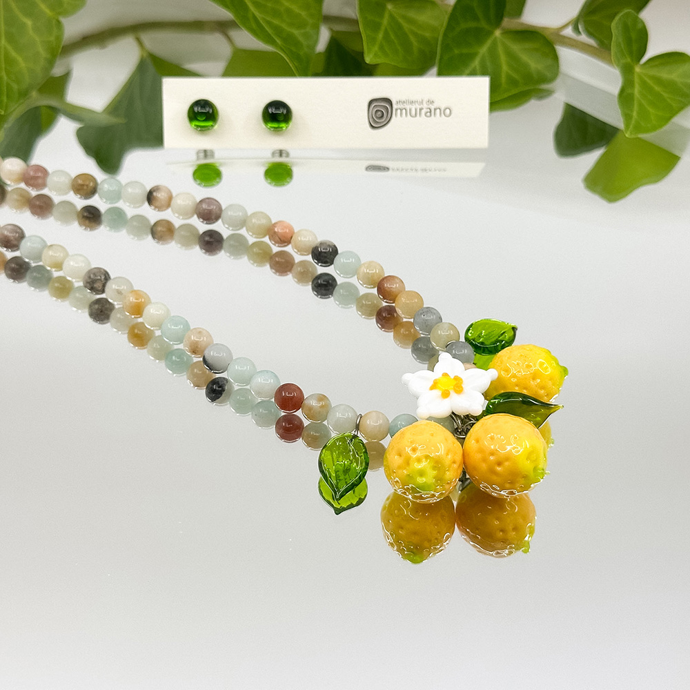 Colier Murano Jade Lemonade - imagine 3