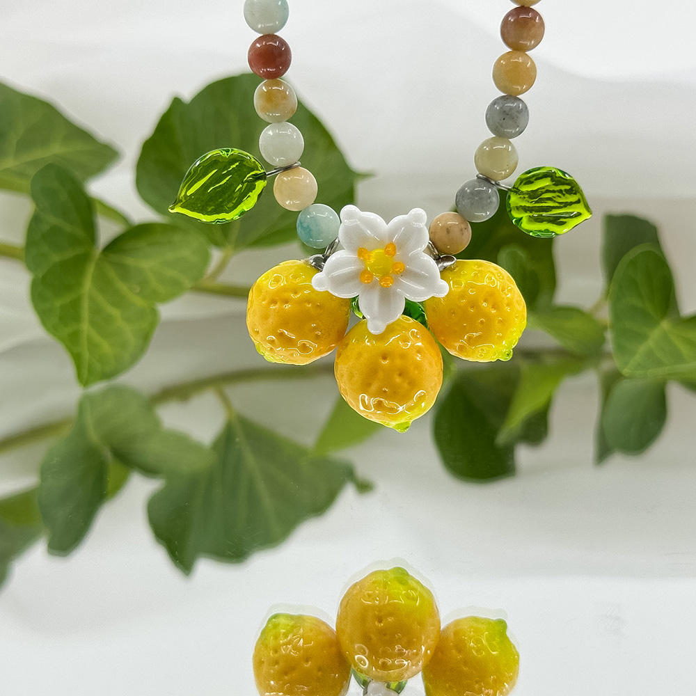 Colier Murano Jade Lemonade - imagine 4